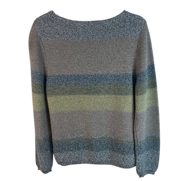 Evan-Picone Wide Stripe Sweater Size Large - Picture 7 of 8